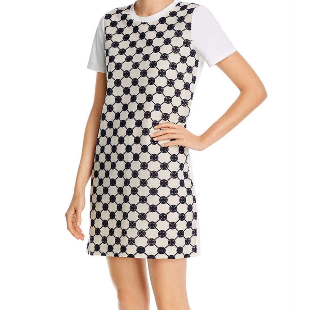 Tory Burch Logo Lace T-shirt Dress